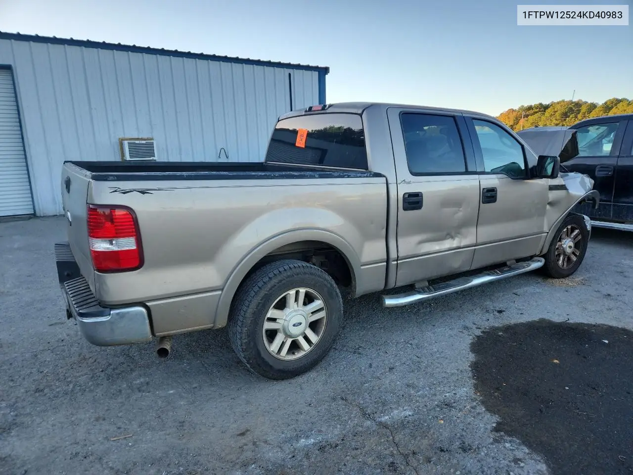1FTPW12524KD40983 2004 Ford F150 Supercrew
