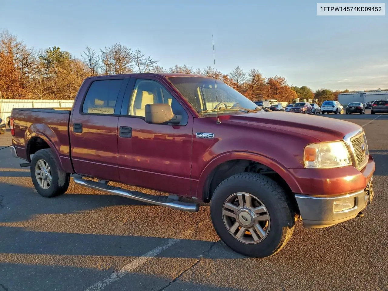 1FTPW14574KD09452 2004 Ford F150 Supercrew