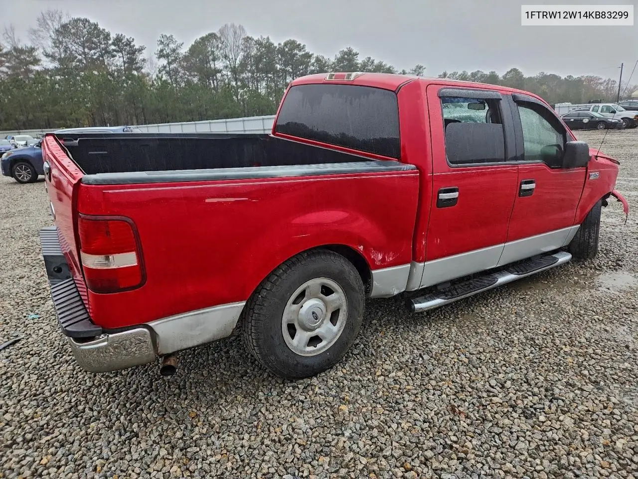 1FTRW12W14KB83299 2004 Ford F150 Supercrew