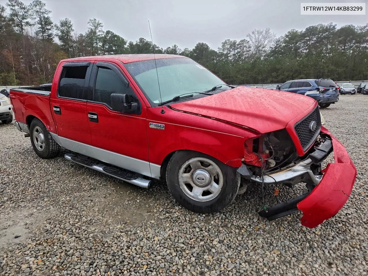 1FTRW12W14KB83299 2004 Ford F150 Supercrew