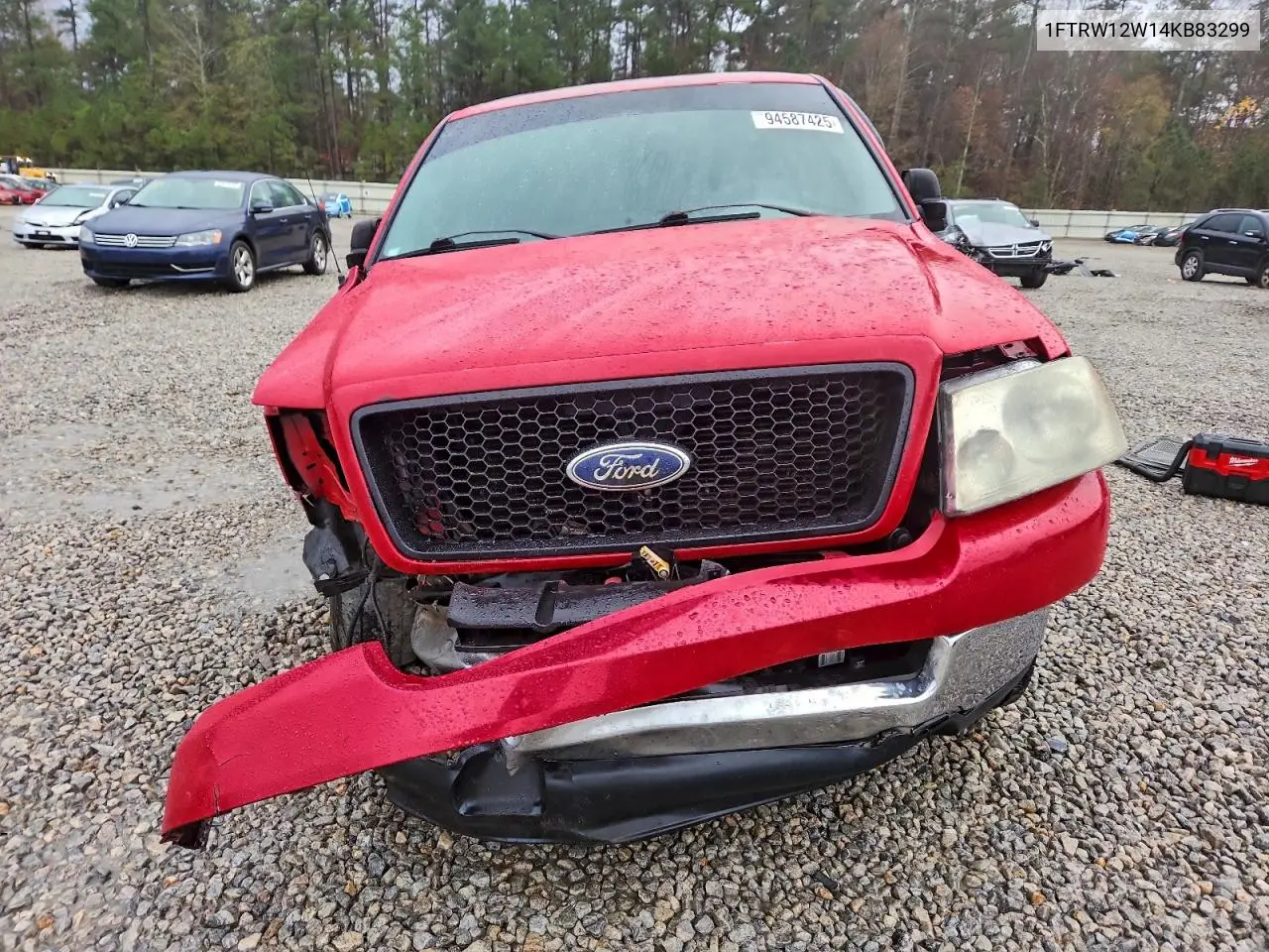 1FTRW12W14KB83299 2004 Ford F150 Supercrew