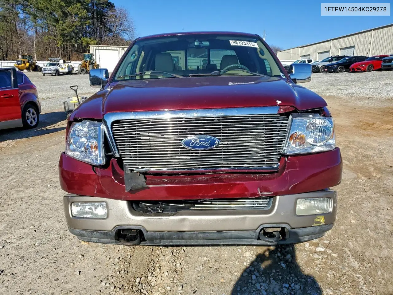 1FTPW14504KC29278 2004 Ford F150 Supercrew