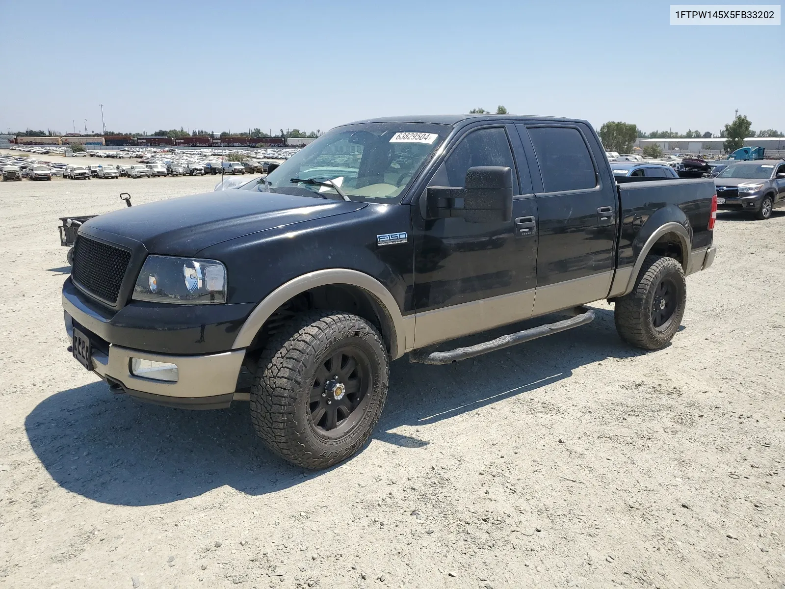 2005 Ford F150 Supercrew VIN: 1FTPW145X5FB33202 Lot: 63829504