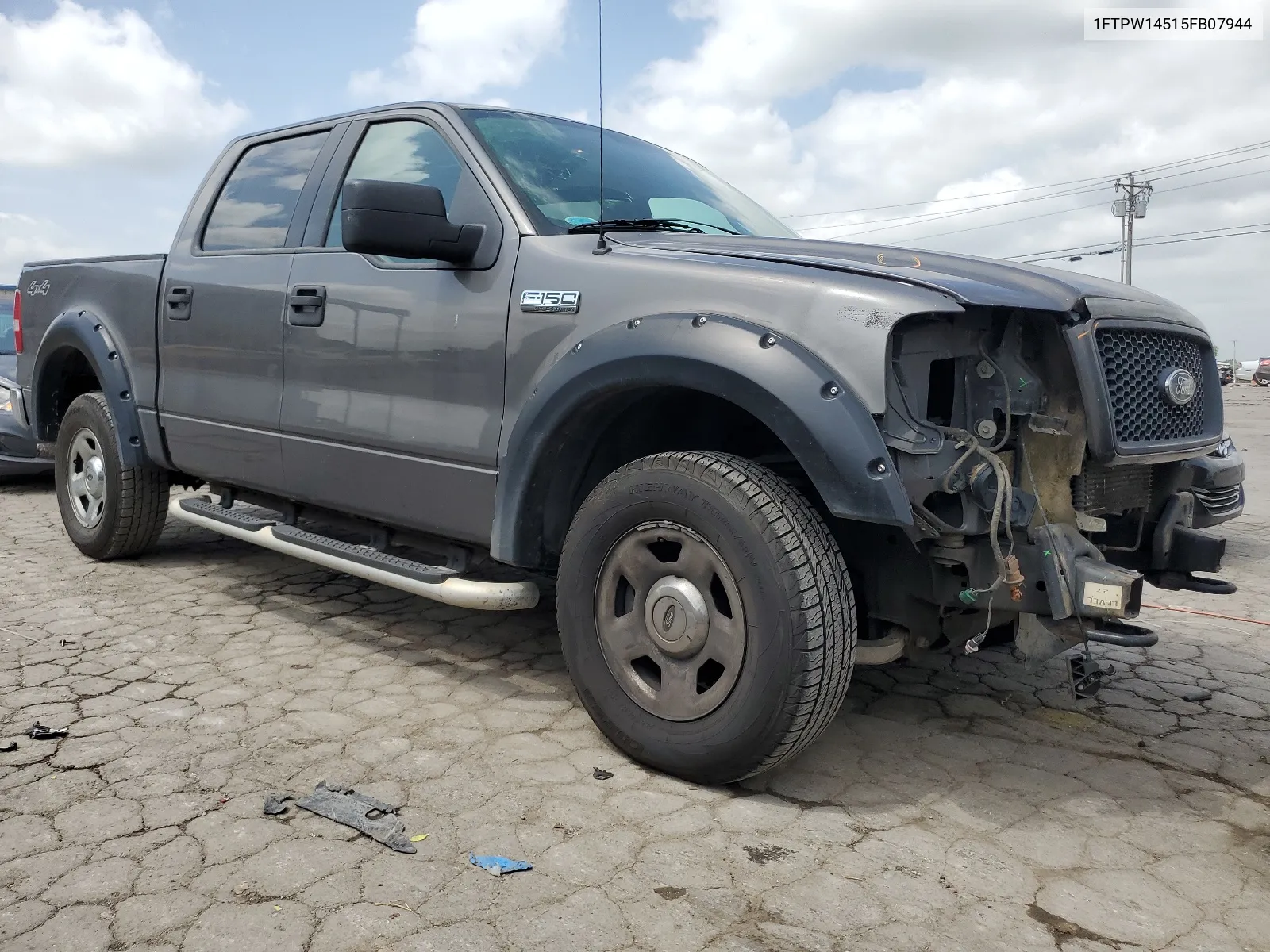 2005 Ford F150 Supercrew VIN: 1FTPW14515FB07944 Lot: 65957594