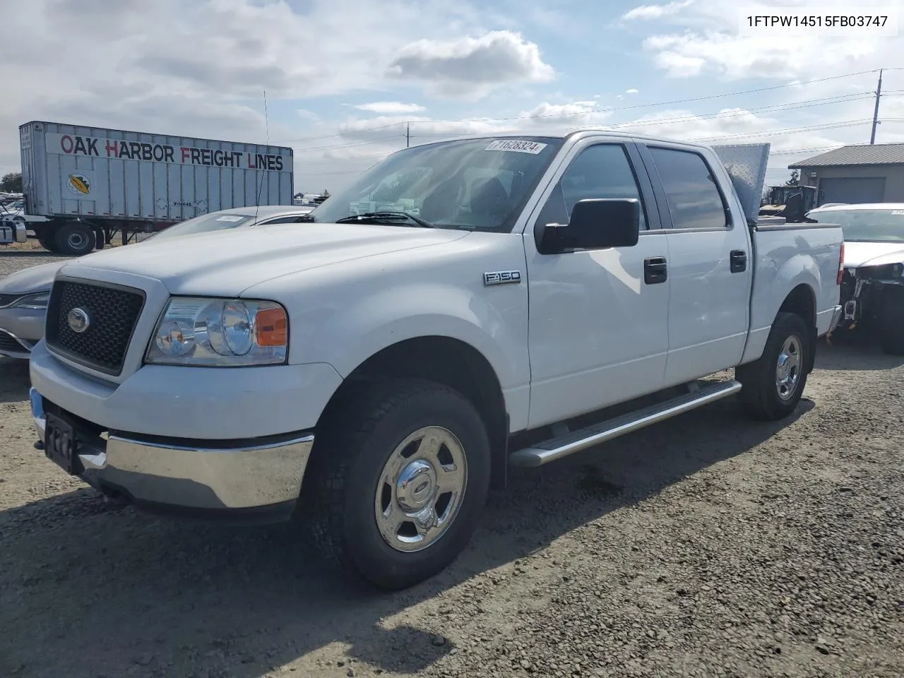 2005 Ford F150 Supercrew VIN: 1FTPW14515FB03747 Lot: 71628324