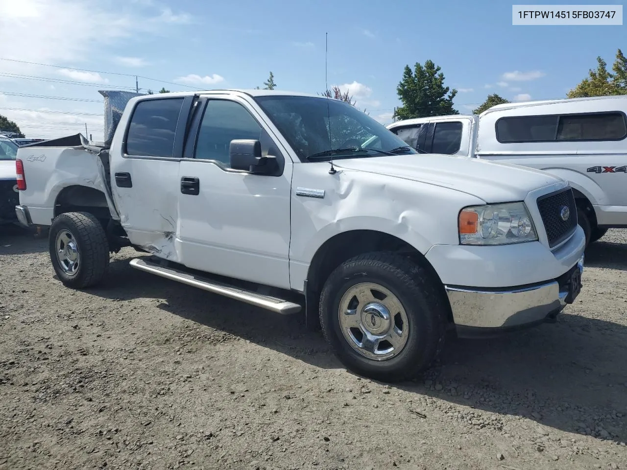 2005 Ford F150 Supercrew VIN: 1FTPW14515FB03747 Lot: 71628324