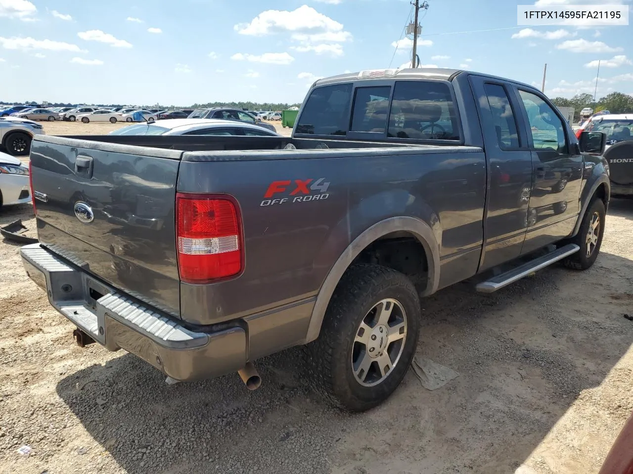 2005 Ford F150 VIN: 1FTPX14595FA21195 Lot: 72516274