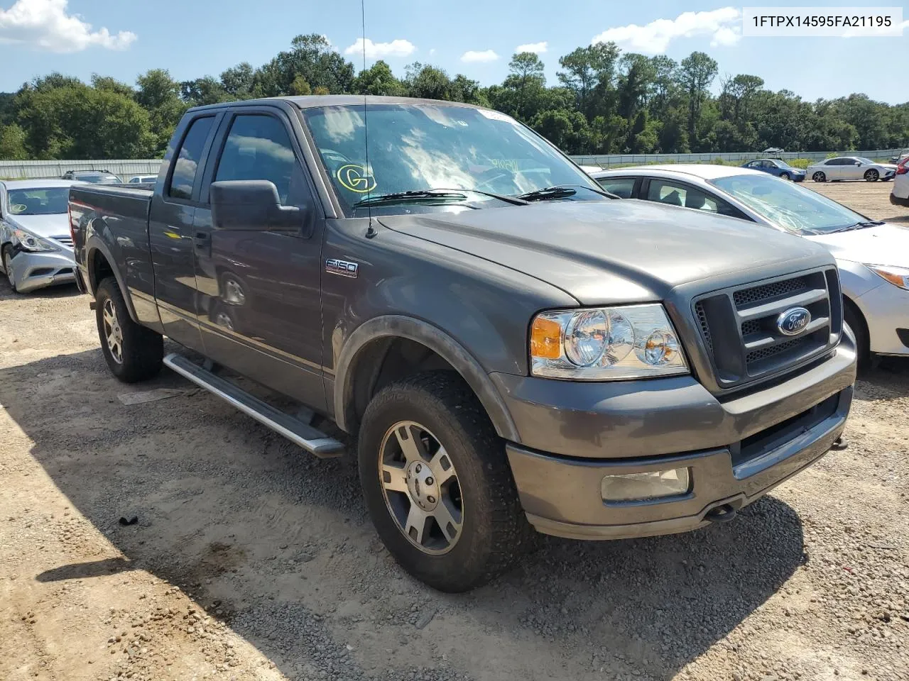 2005 Ford F150 VIN: 1FTPX14595FA21195 Lot: 72516274