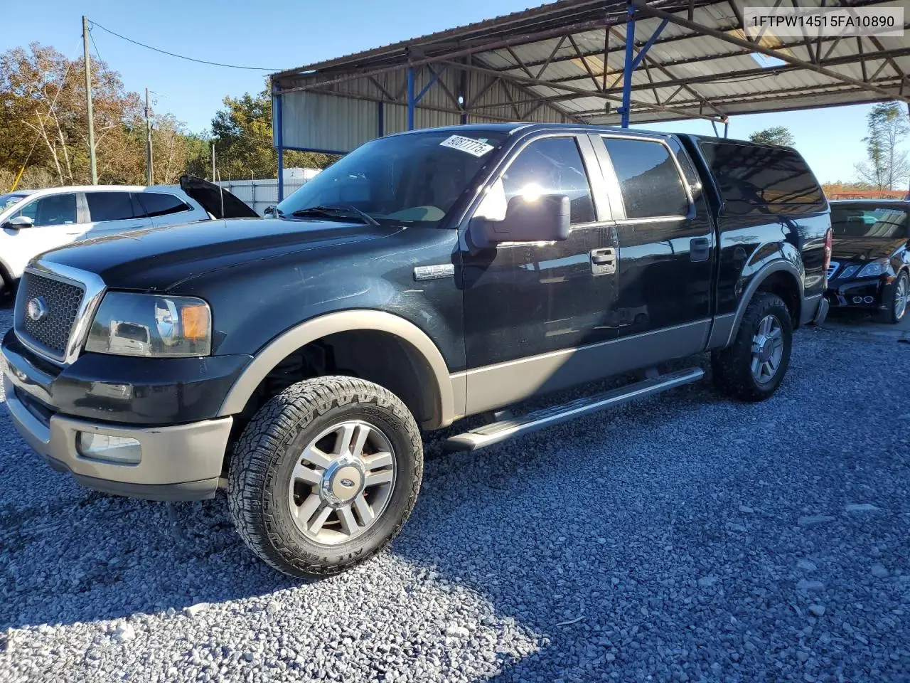 1FTPW14515FA10890 2005 Ford F150 Supercrew