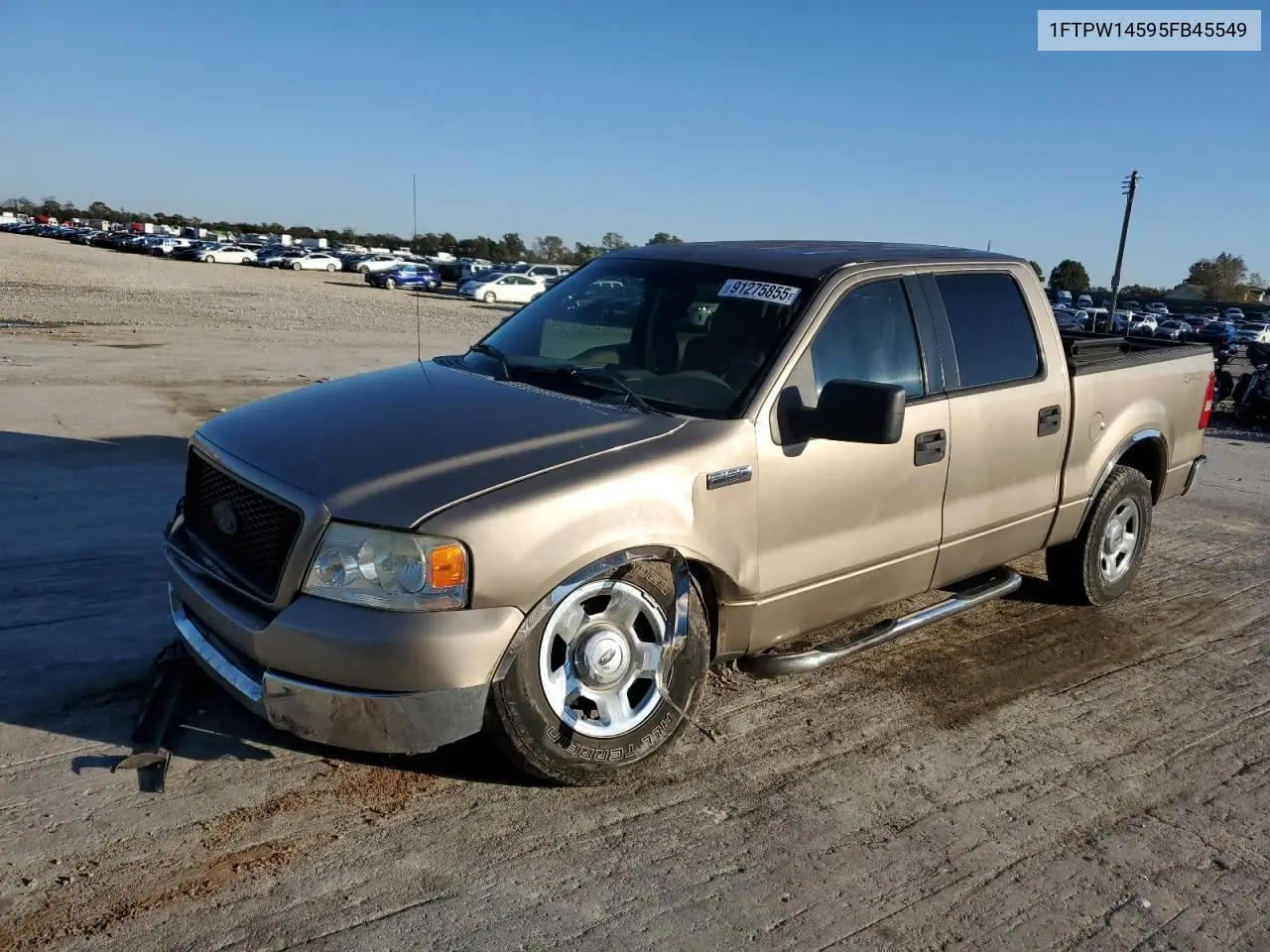 1FTPW14595FB45549 2005 Ford F150 Supercrew