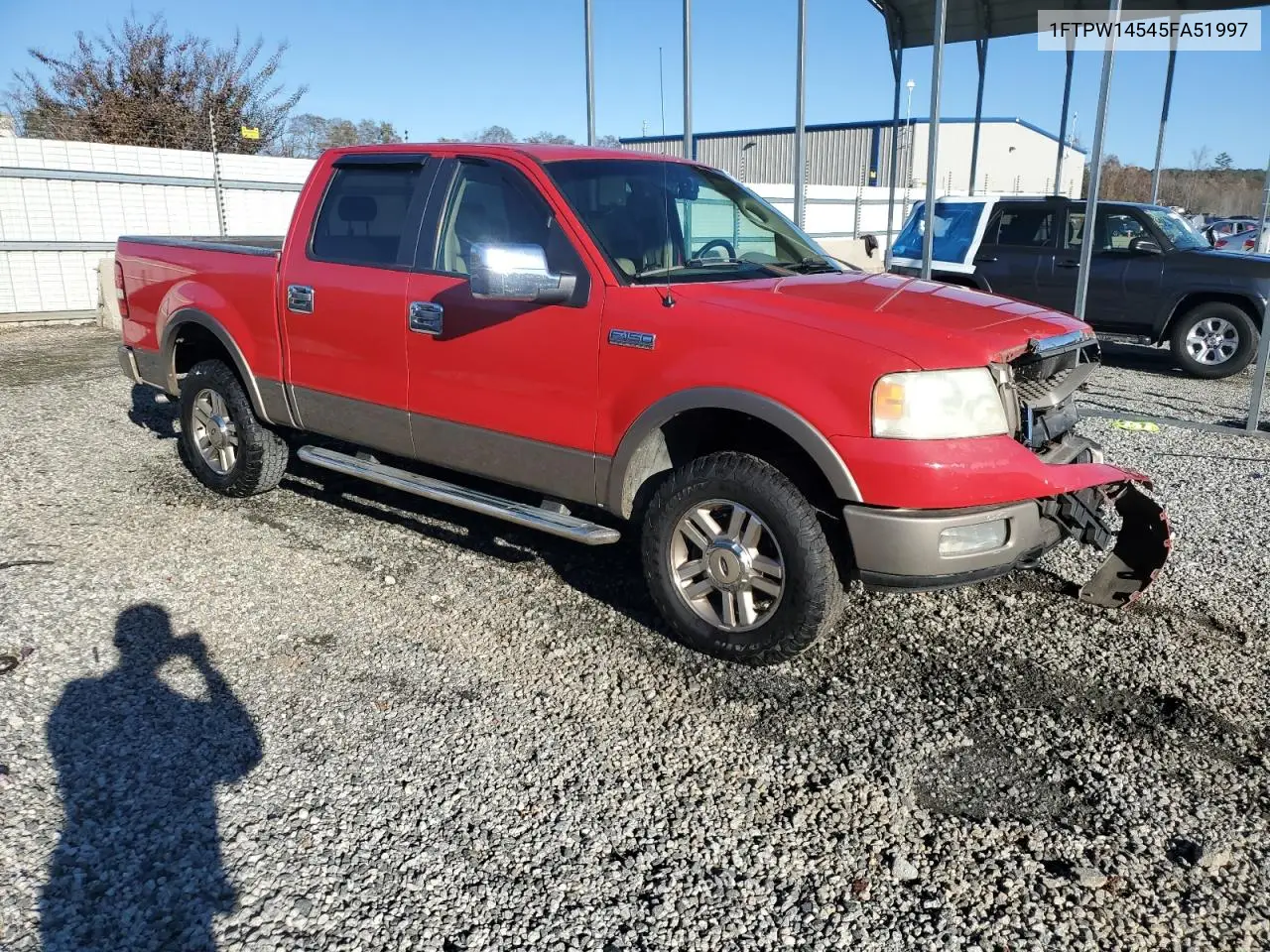 1FTPW14545FA51997 2005 Ford F150 Supercrew