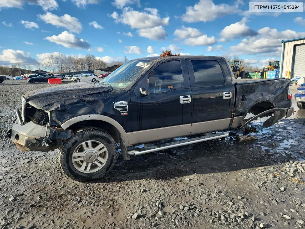 1FTPW14575KB45394 2005 Ford F150 Supercrew