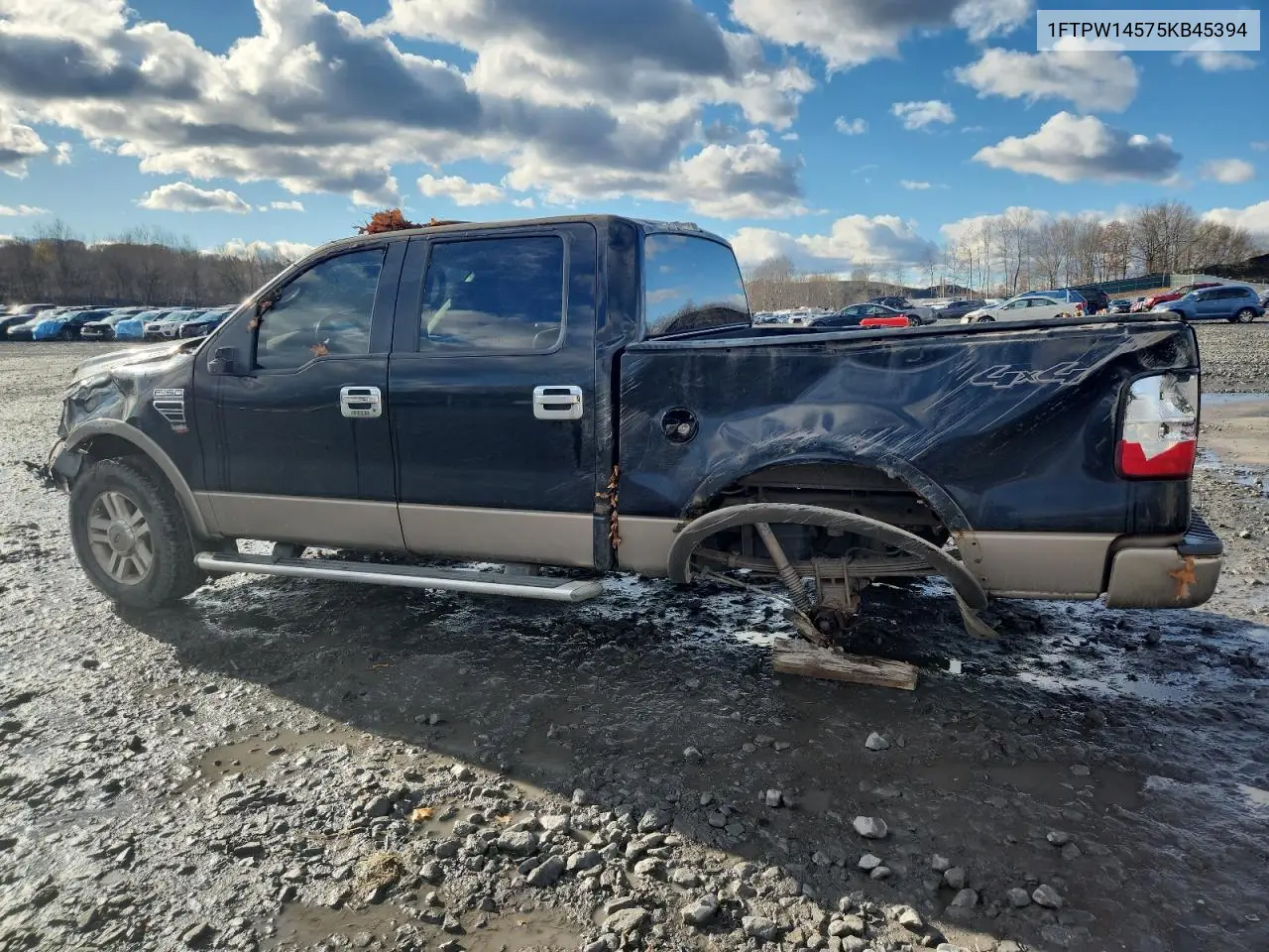 1FTPW14575KB45394 2005 Ford F150 Supercrew