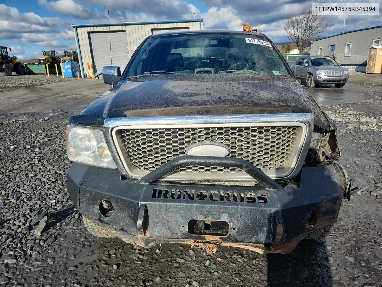 1FTPW14575KB45394 2005 Ford F150 Supercrew