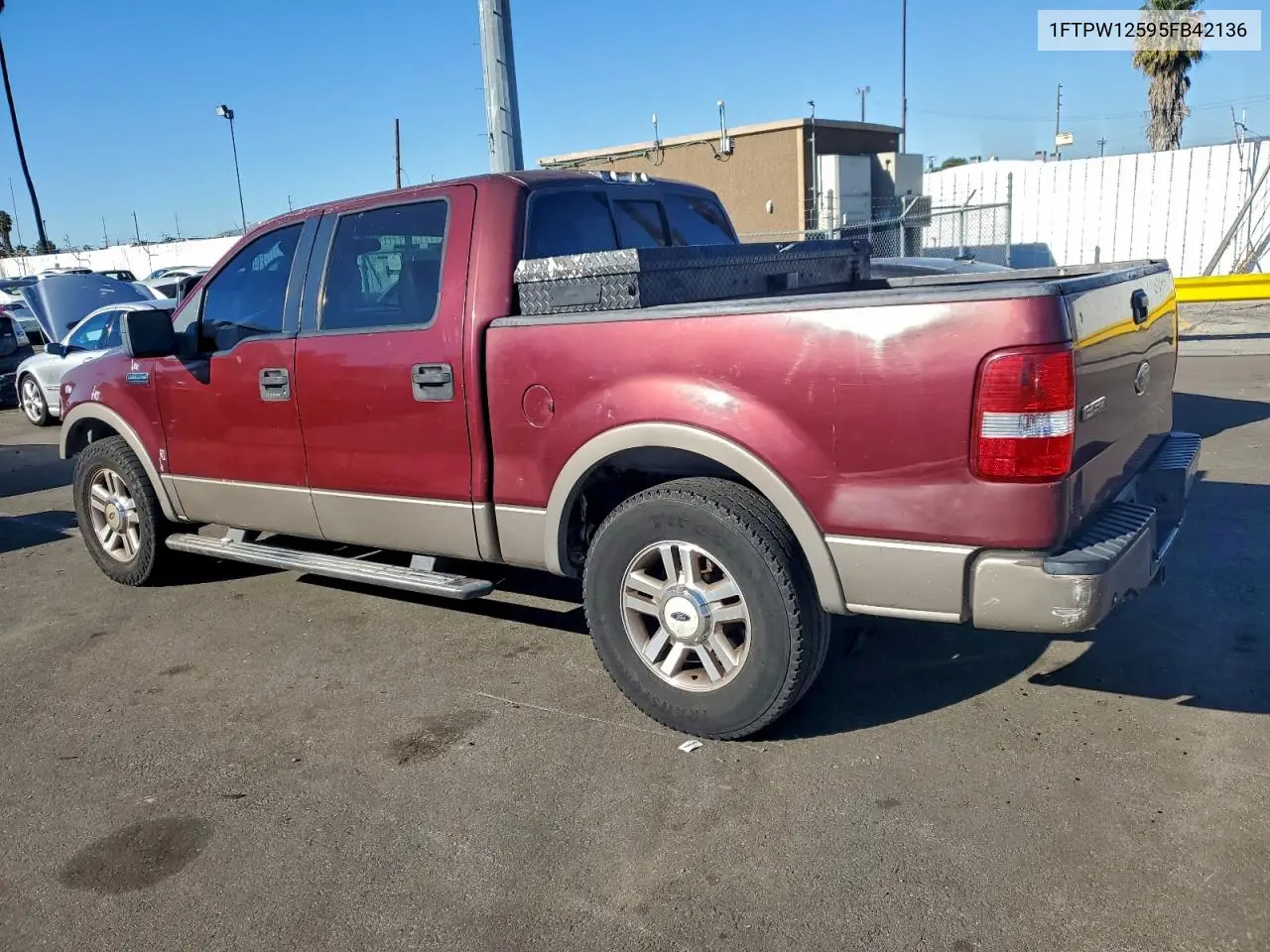 1FTPW12595FB42136 2005 Ford F150 Supercrew