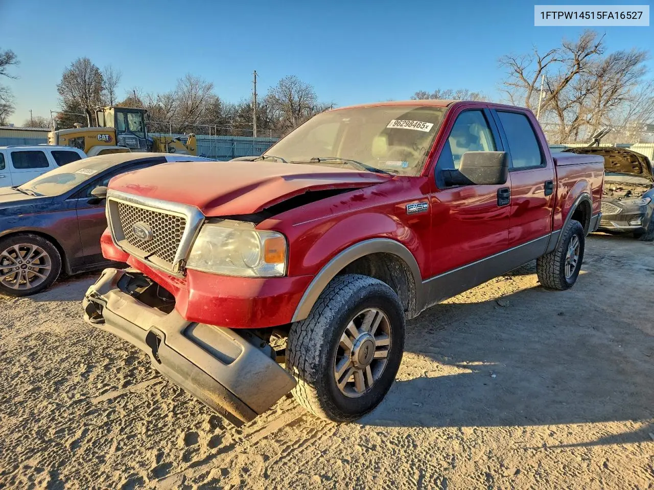 1FTPW14515FA16527 2005 Ford F150 Supercrew
