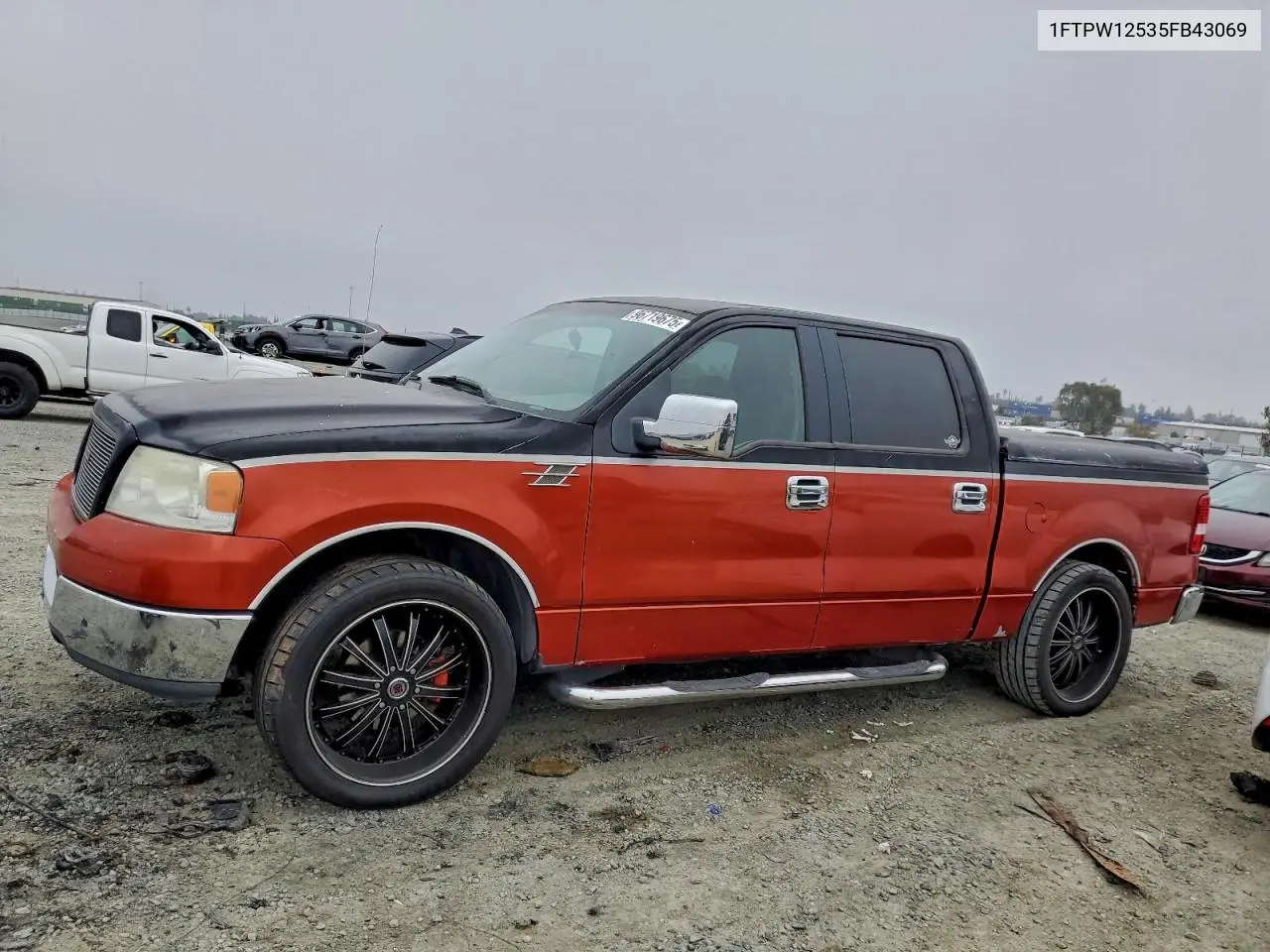 1FTPW12535FB43069 2005 Ford F150 Supercrew