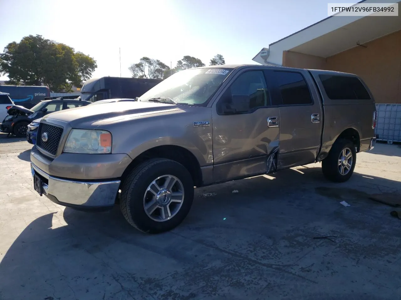 2006 Ford F150 Supercrew VIN: 1FTPW12V96FB34992 Lot: 61293394