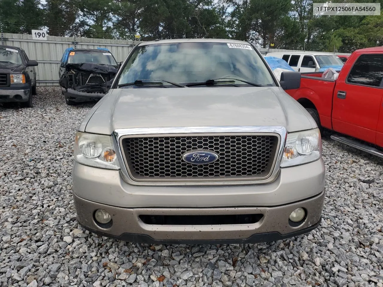 2006 Ford F150 VIN: 1FTPX12506FA54560 Lot: 67608354