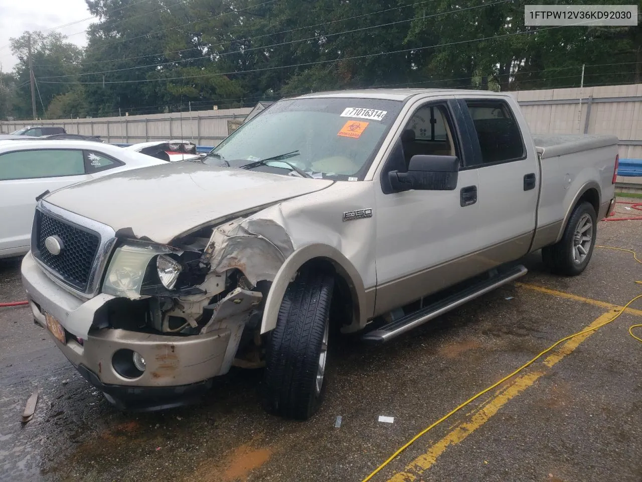 2006 Ford F150 Supercrew VIN: 1FTPW12V36KD92030 Lot: 71016314