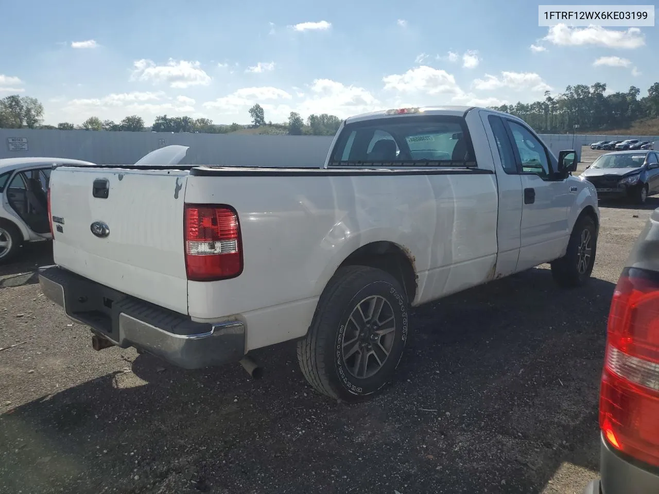 2006 Ford F150 VIN: 1FTRF12WX6KE03199 Lot: 72386594