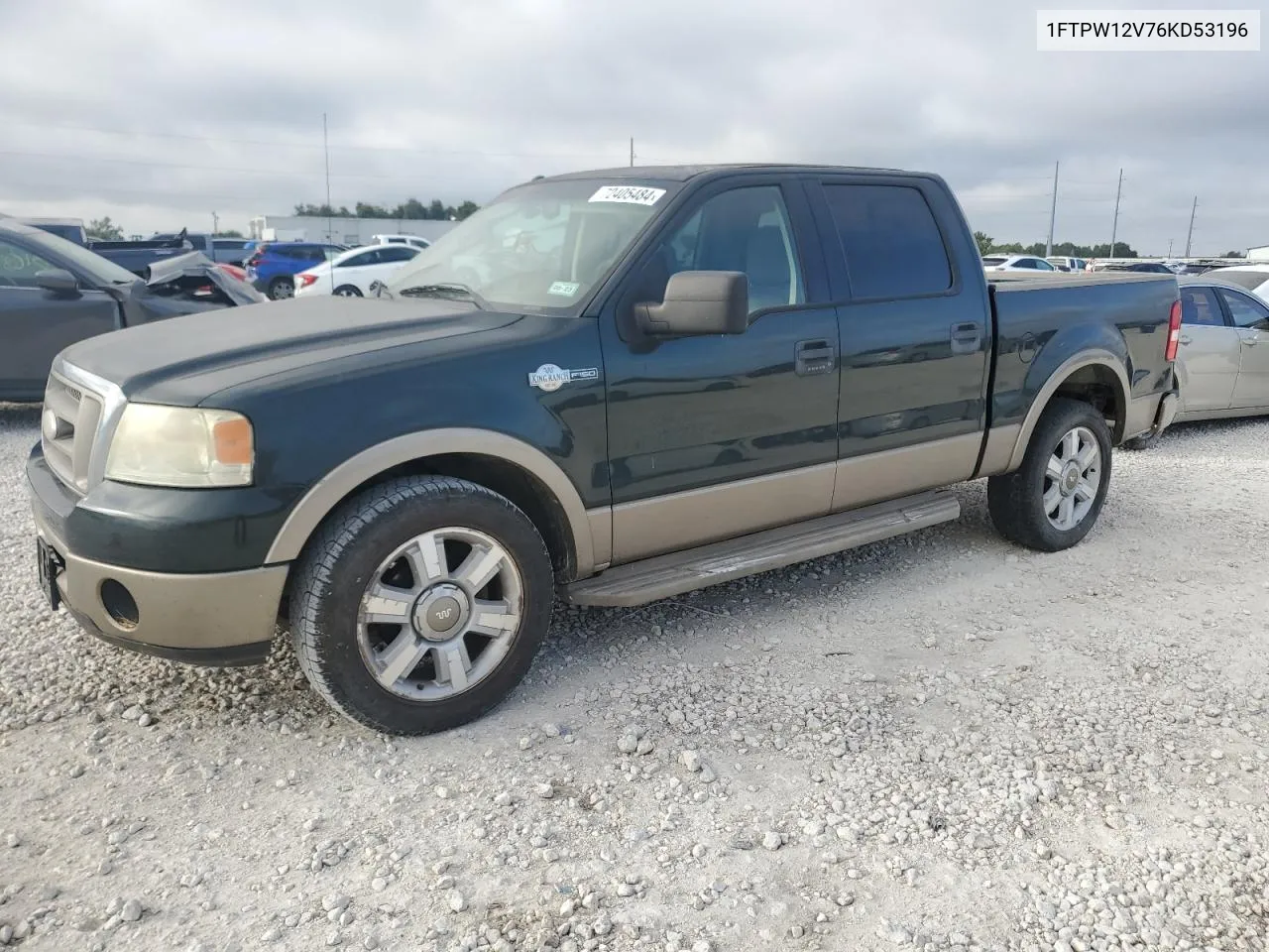 2006 Ford F150 Supercrew VIN: 1FTPW12V76KD53196 Lot: 72405484