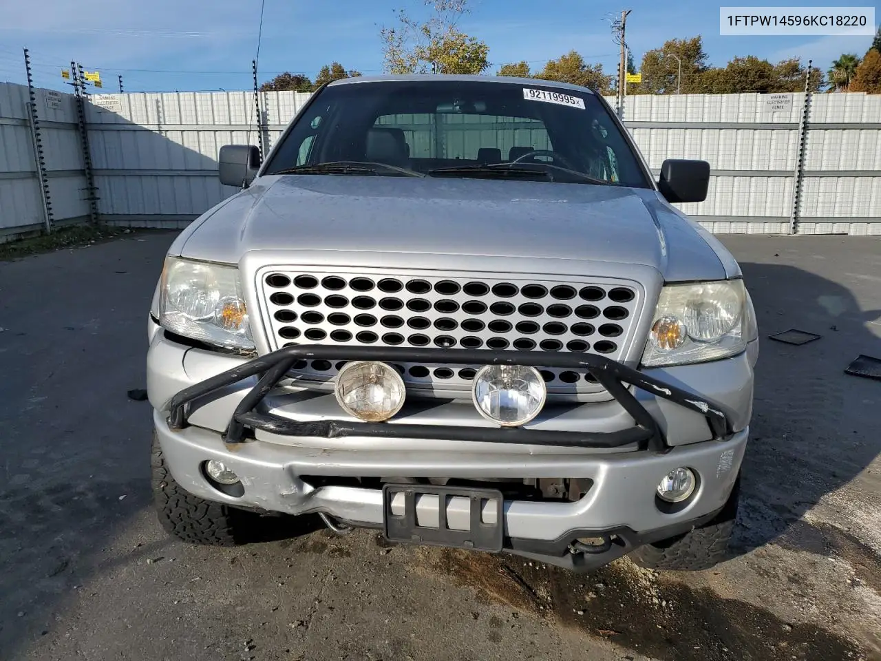 1FTPW14596KC18220 2006 Ford F150 Supercrew