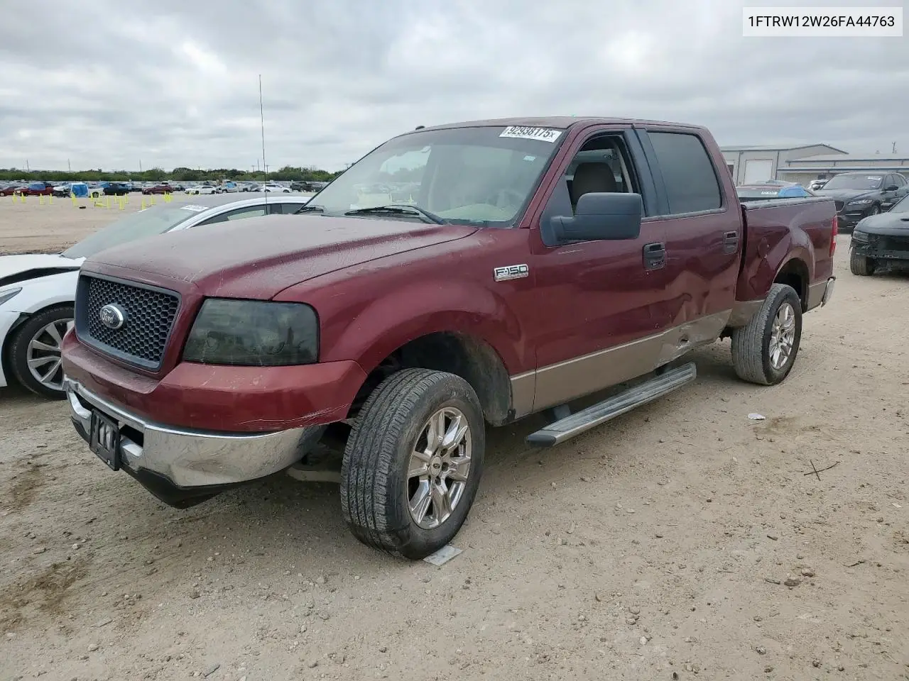 1FTRW12W26FA44763 2006 Ford F150 Supercrew
