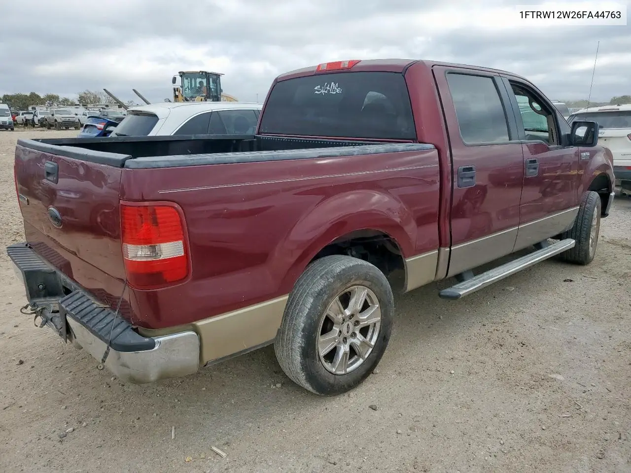 1FTRW12W26FA44763 2006 Ford F150 Supercrew
