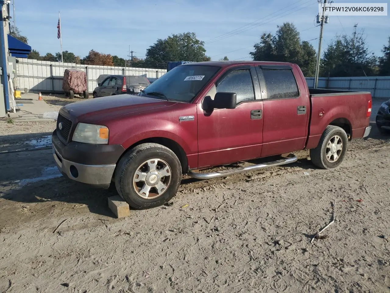 1FTPW12V06KC69298 2006 Ford F150 Supercrew