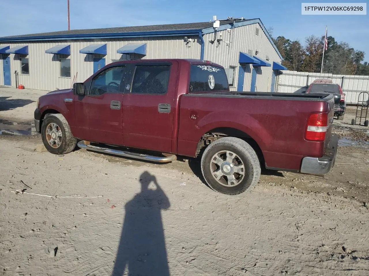 1FTPW12V06KC69298 2006 Ford F150 Supercrew