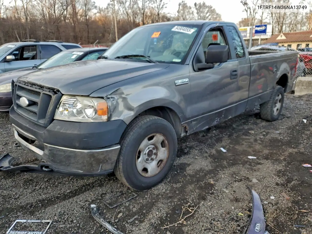 1FTRF14W36NA13749 2006 Ford F150