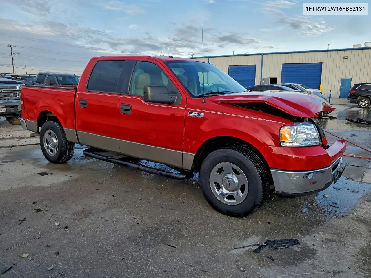 1FTRW12W16FB52131 2006 Ford F150 Supercrew