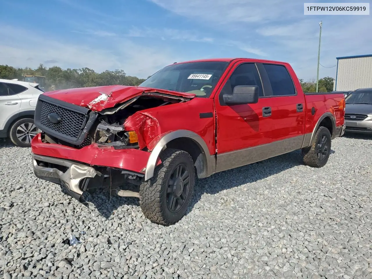 1FTPW12V06KC59919 2006 Ford F150 Supercrew