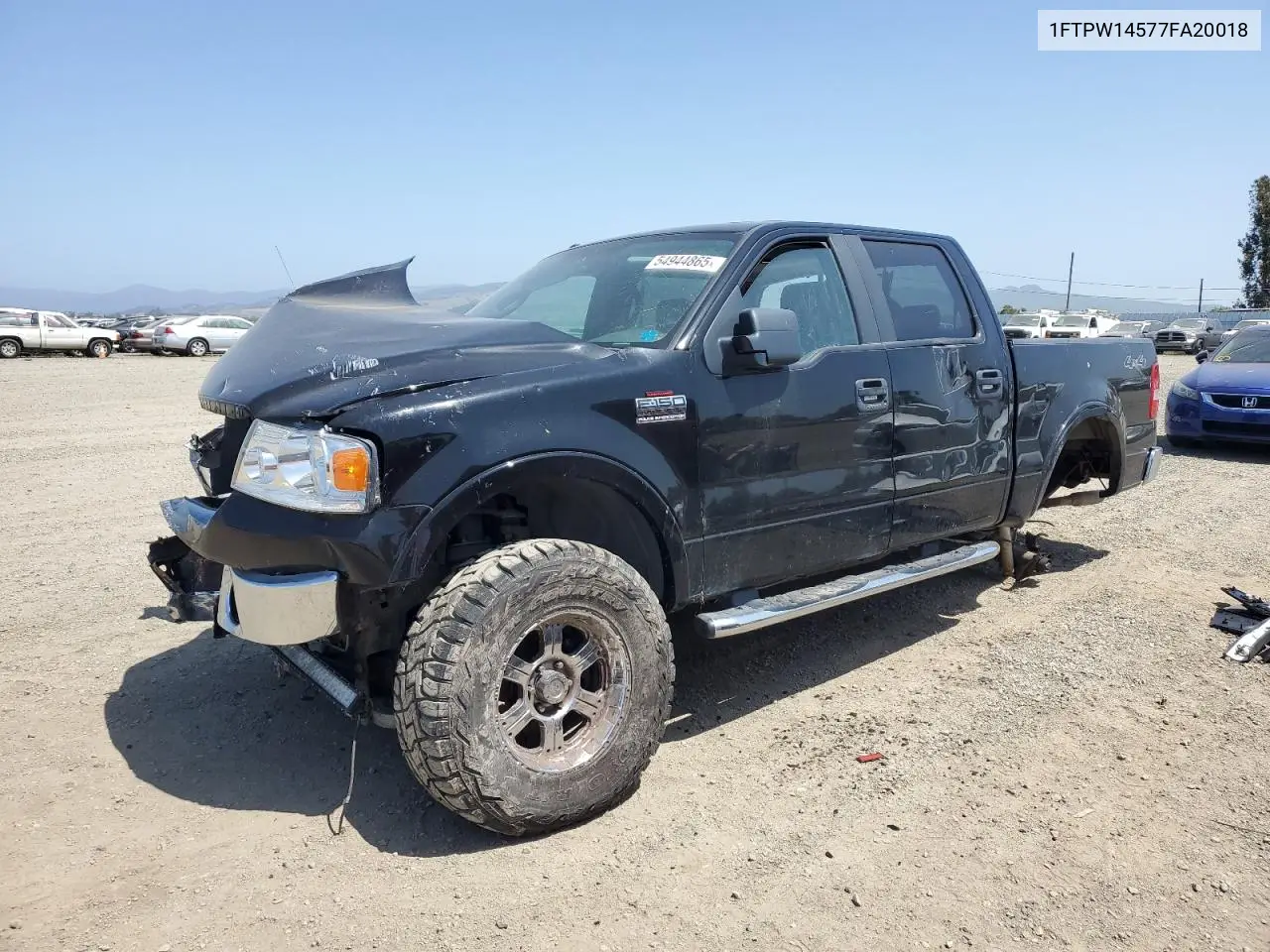 1FTPW14577FA20018 2007 Ford F150 Supercrew
