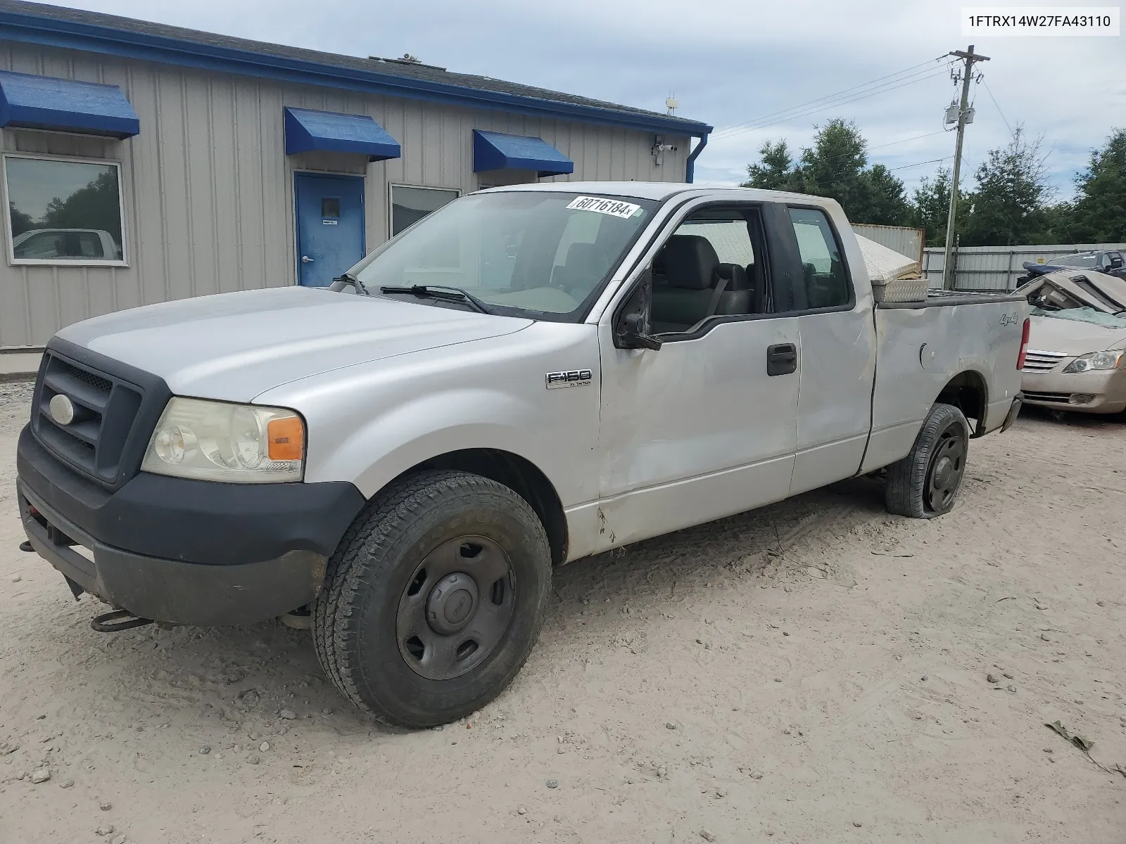 2007 Ford F150 VIN: 1FTRX14W27FA43110 Lot: 60716184