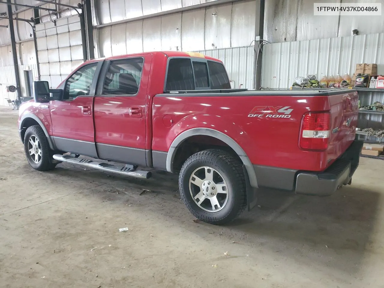 2007 Ford F150 Supercrew VIN: 1FTPW14V37KD04866 Lot: 61230904