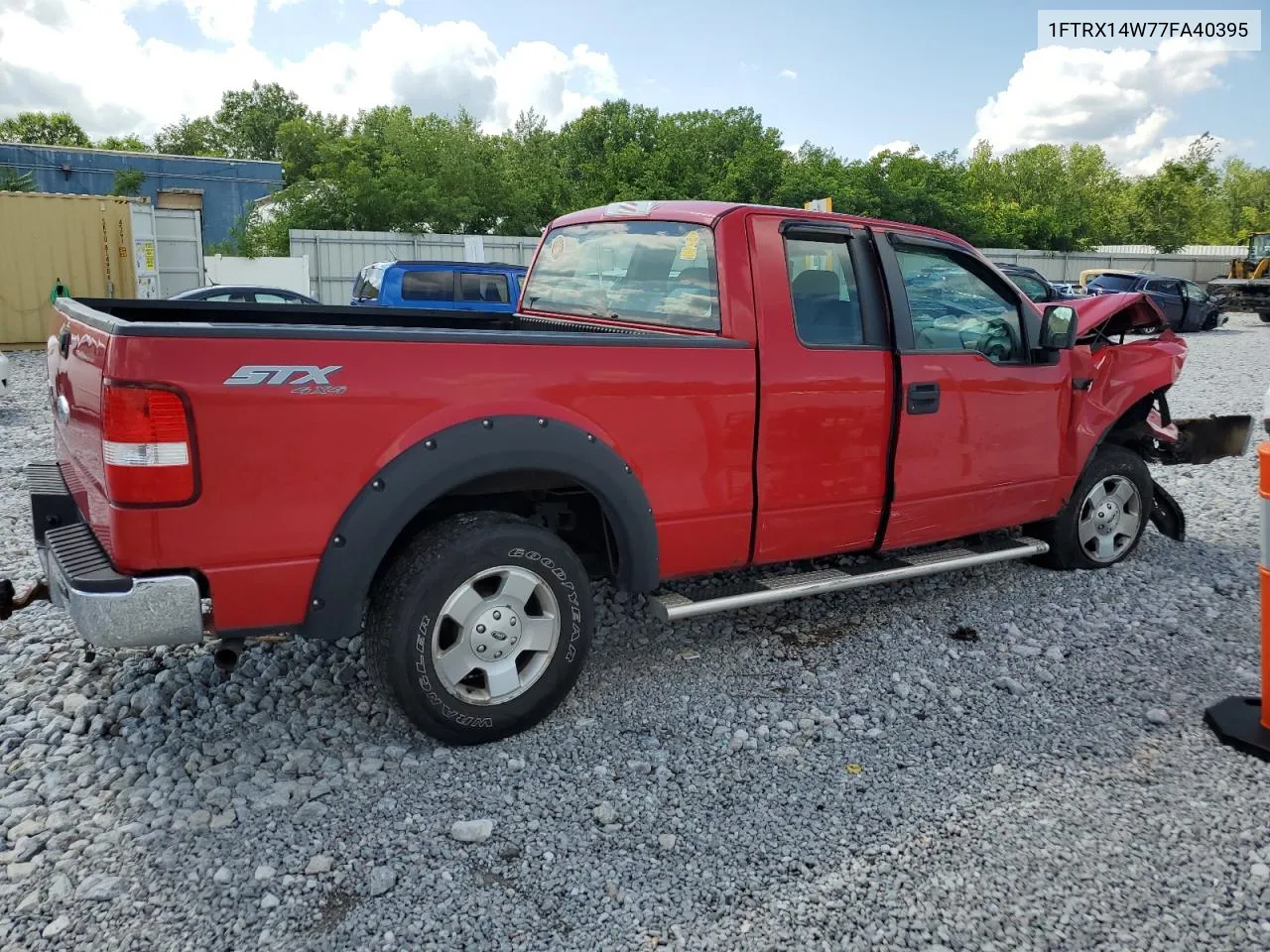 2007 Ford F150 VIN: 1FTRX14W77FA40395 Lot: 63018234