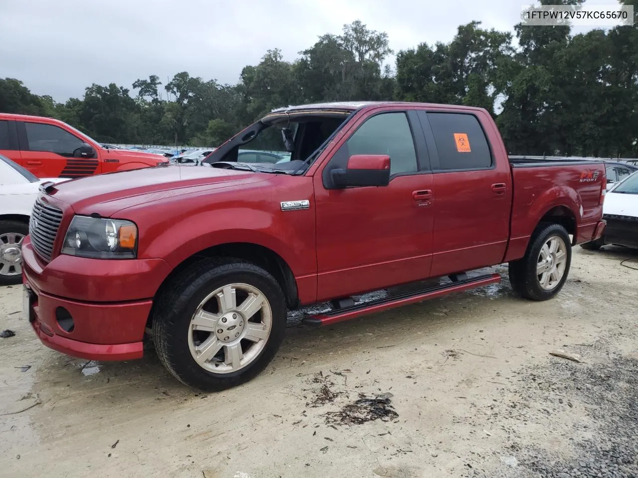 2007 Ford F150 Supercrew VIN: 1FTPW12V57KC65670 Lot: 71492204