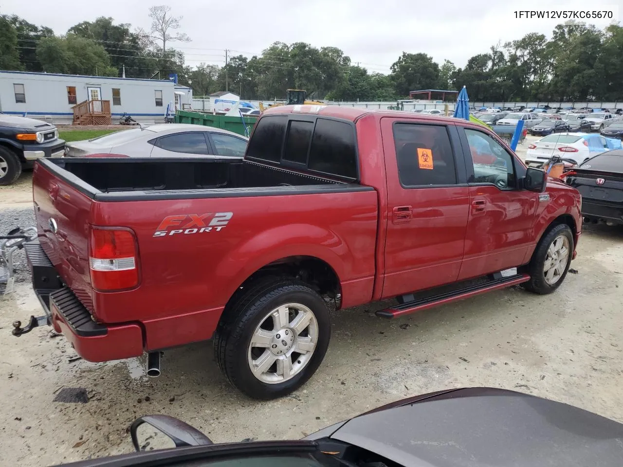 2007 Ford F150 Supercrew VIN: 1FTPW12V57KC65670 Lot: 71492204