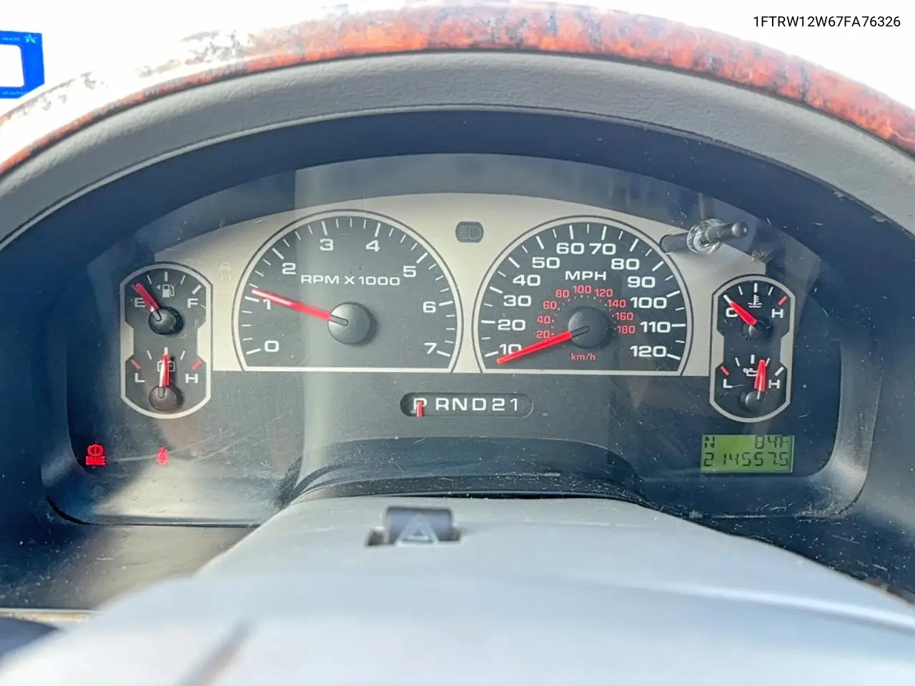 1FTRW12W67FA76326 2007 Ford F150 Supercrew