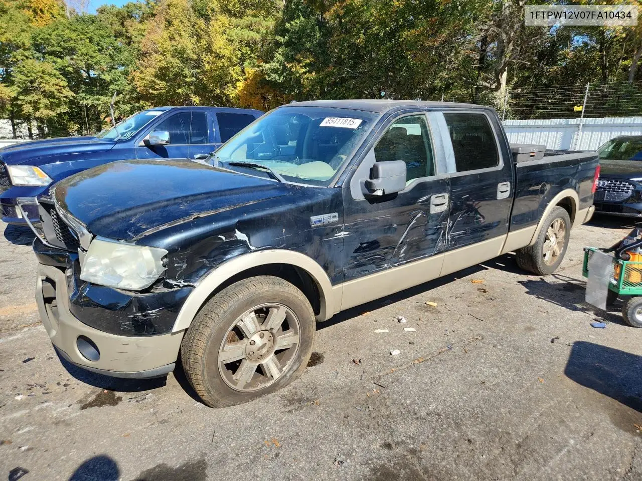 1FTPW12V07FA10434 2007 Ford F150 Supercrew