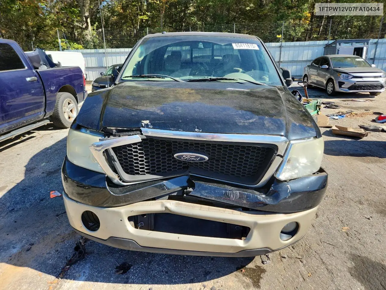 1FTPW12V07FA10434 2007 Ford F150 Supercrew