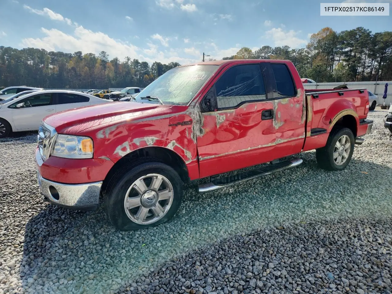 1FTPX02517KC86149 2007 Ford F150
