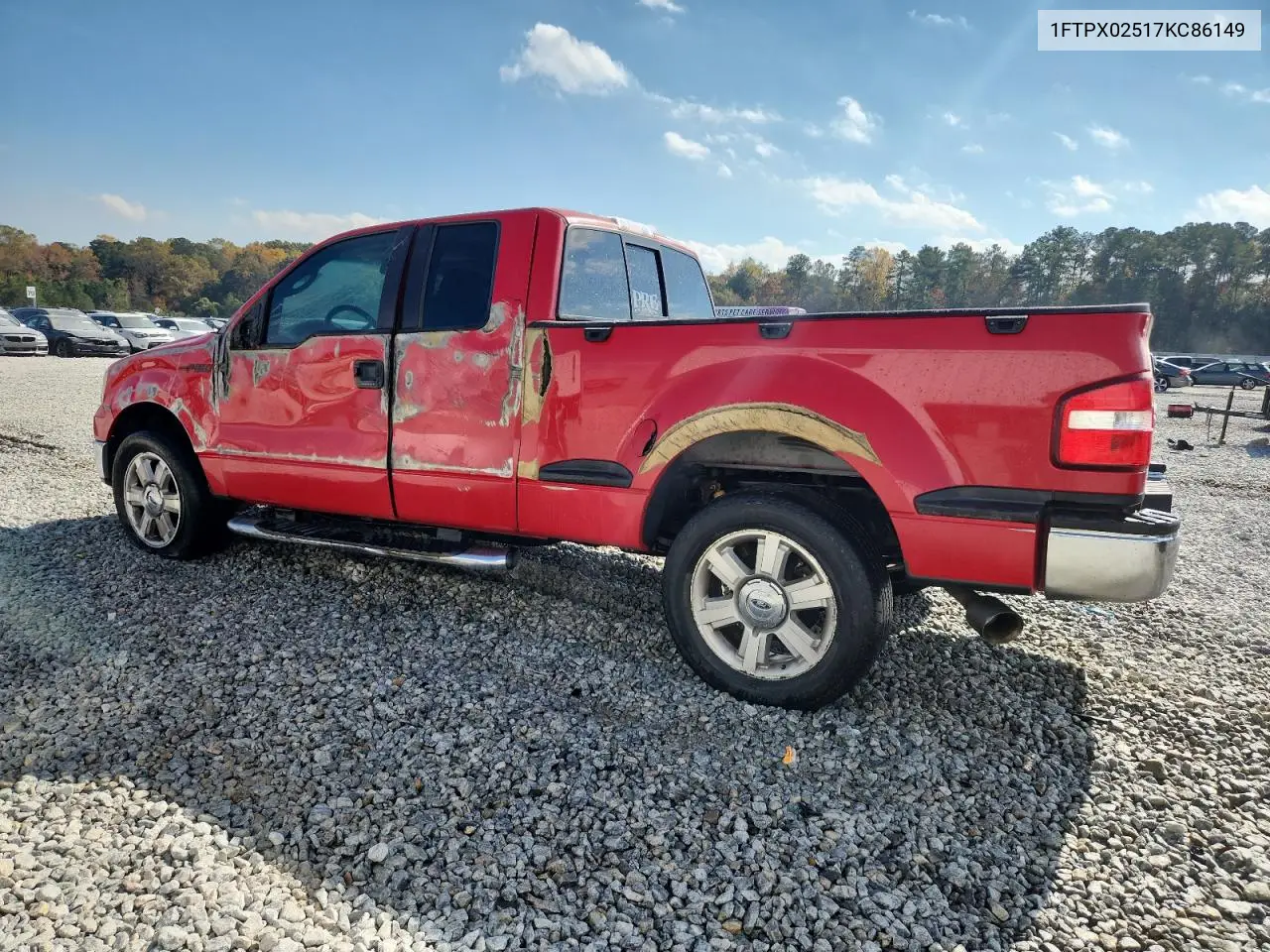 1FTPX02517KC86149 2007 Ford F150