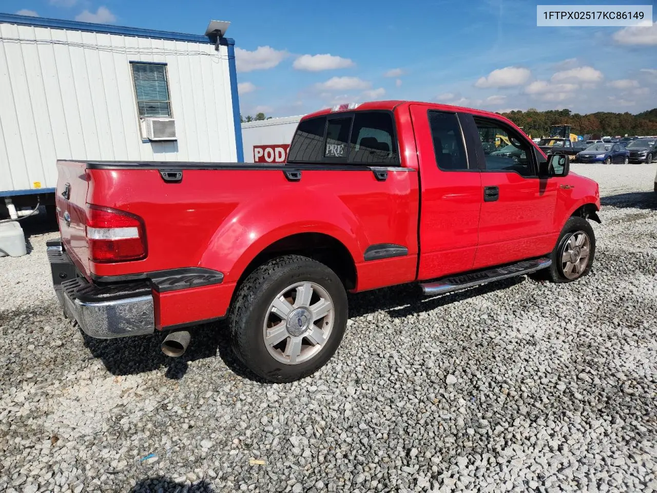 1FTPX02517KC86149 2007 Ford F150