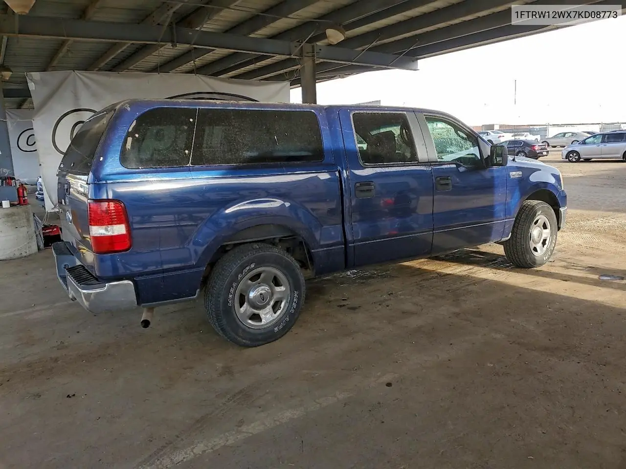 1FTRW12WX7KD08773 2007 Ford F150 Supercrew