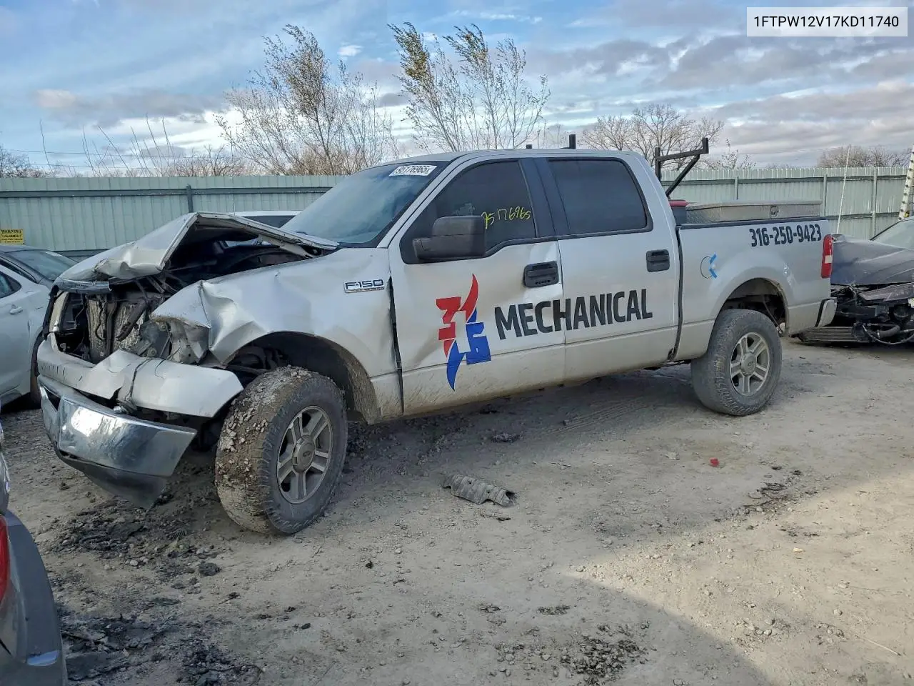 1FTPW12V17KD11740 2007 Ford F150 Supercrew