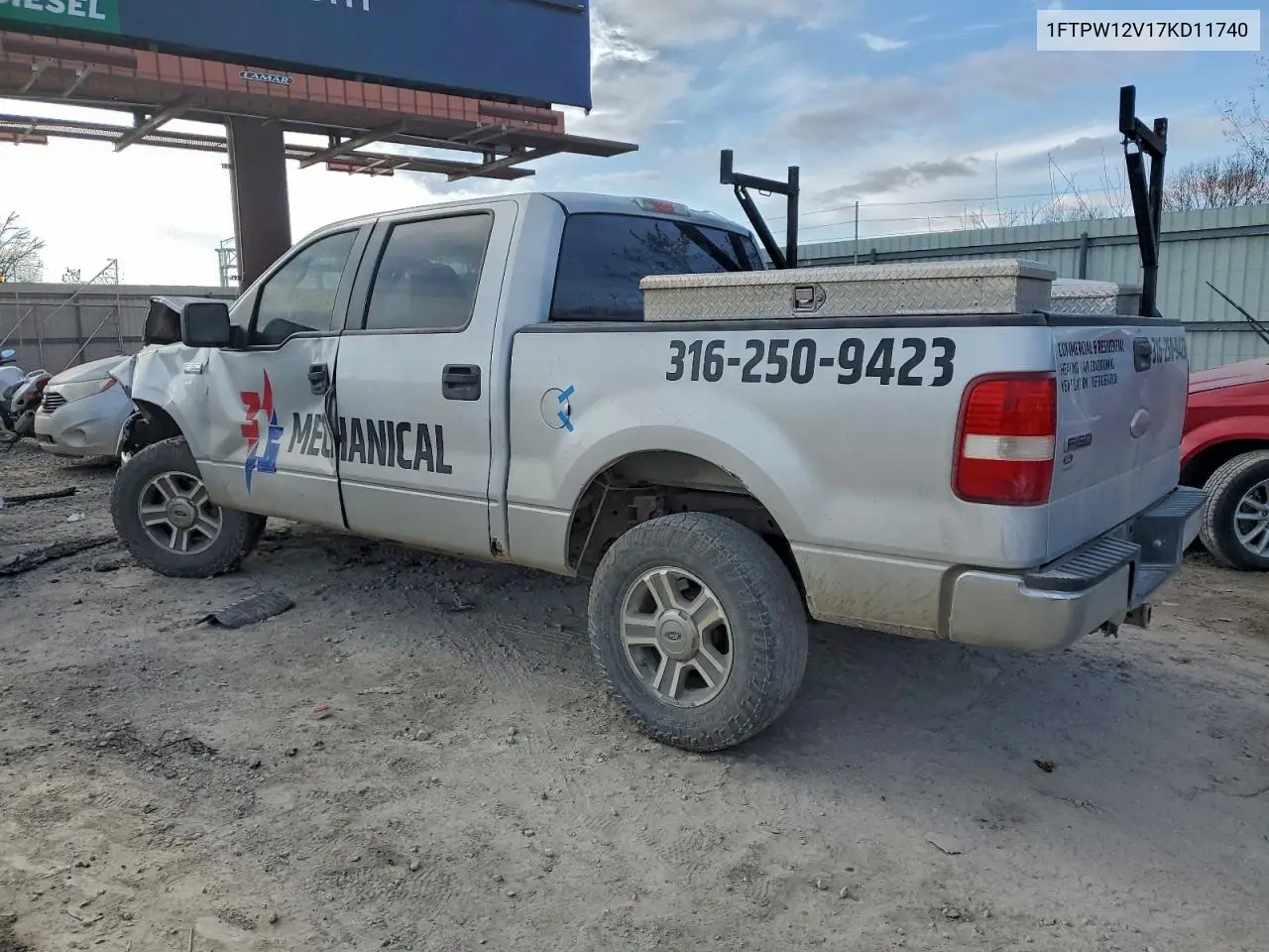 1FTPW12V17KD11740 2007 Ford F150 Supercrew