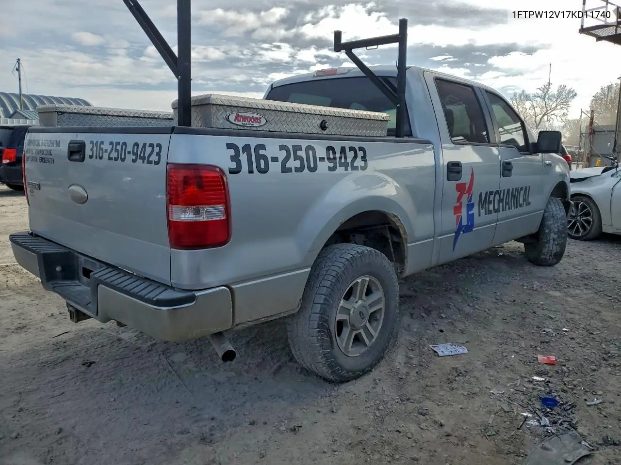1FTPW12V17KD11740 2007 Ford F150 Supercrew